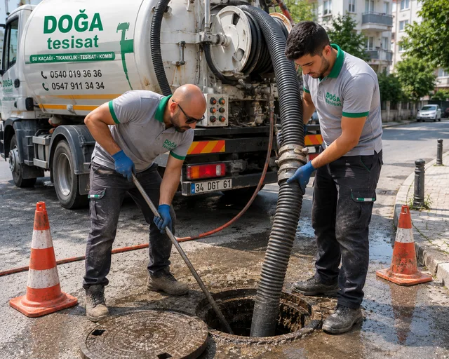 Vidanjörle rögar temizleme
