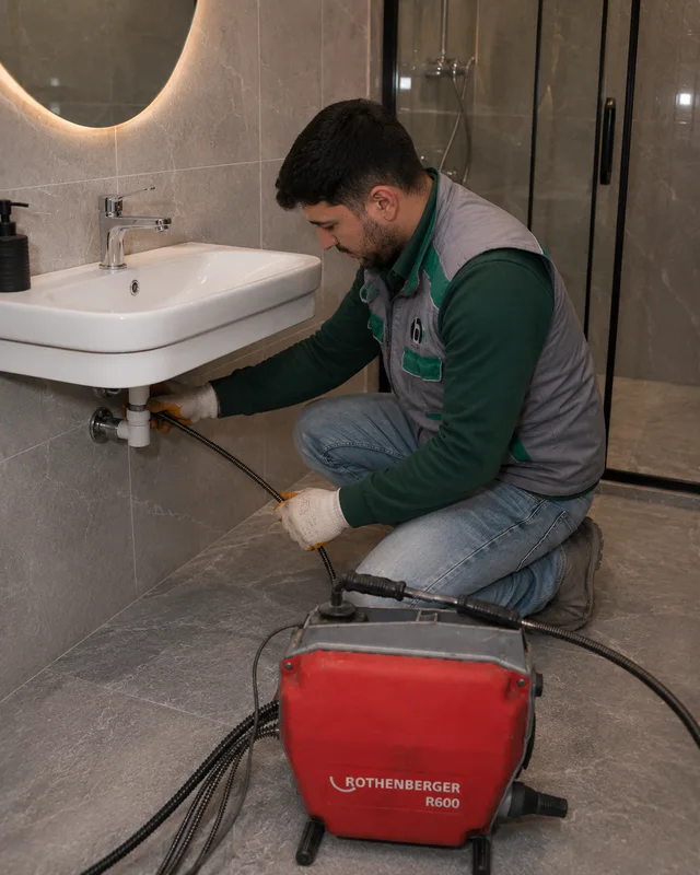 Lavabo gideri açma