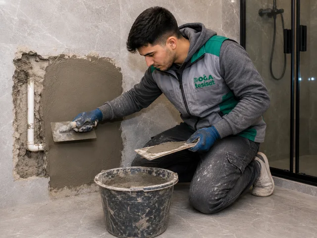 Tesisat onarımı sonrası duvar kapatma